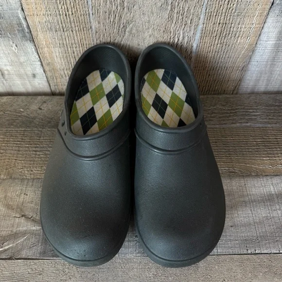 Womens Crocs Neria Black Professional Comfort Slip On Clogs Shoes Size 7 M GUC - Picture 7 of 10